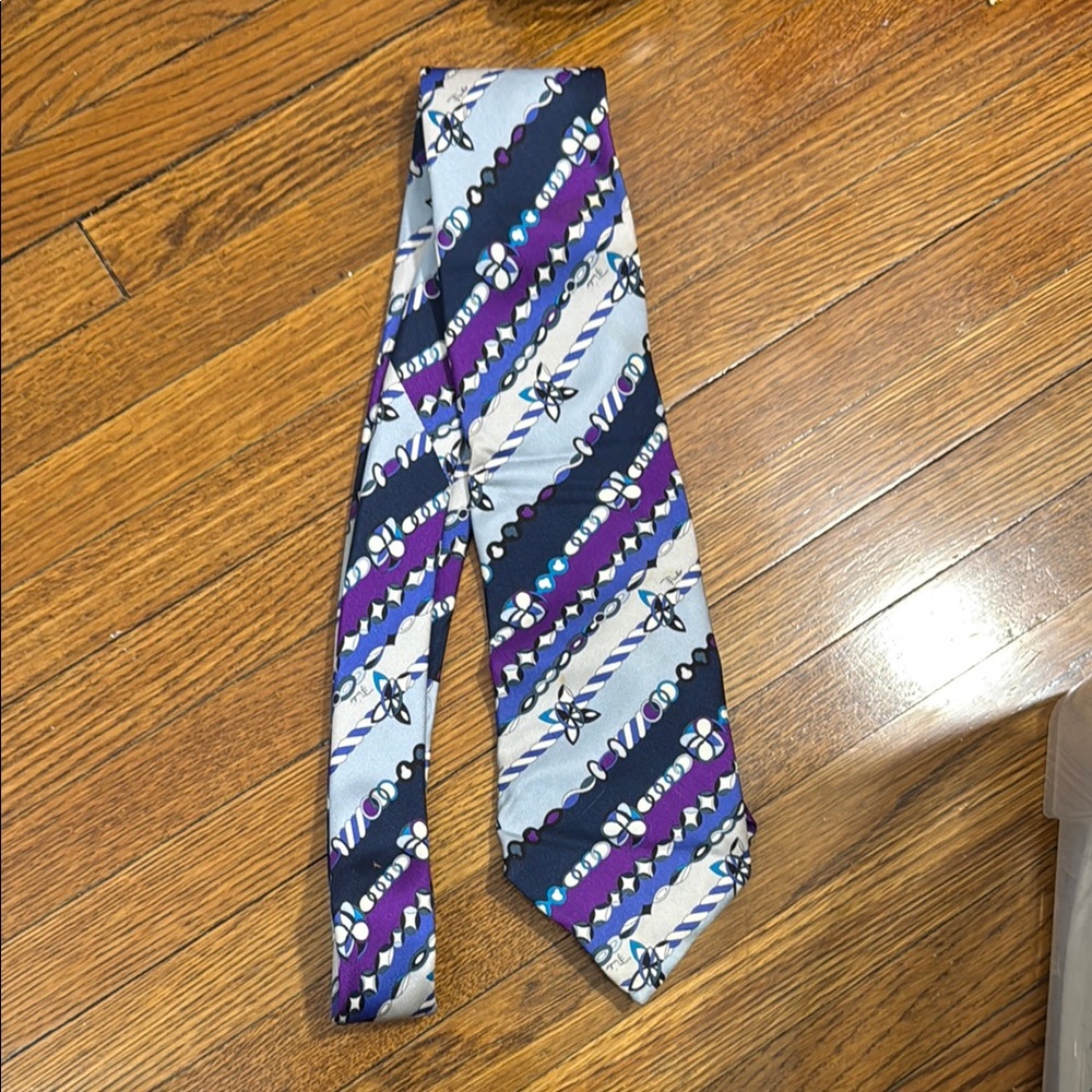 Emilio Pucci Firenze tie men’s silk